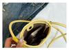 2025 Simple Crossbody Bag Women Casual All-Match Buckle Bucket Bags Solid Color Soft Daily Commute Phone One Shoulder Packs sacs