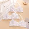 French Lace Patchwork Retro Women's Bra and Underwear Set