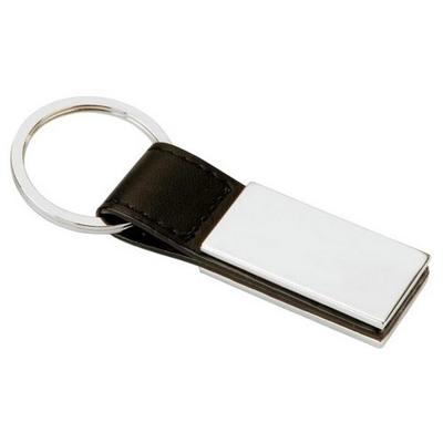 Rectanglo PU & Metal Keyring