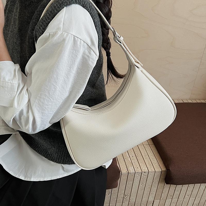 Schicke PU Hobo-Tasche für Damen – Weiche, texturierte Schulter-Tragetasche mit minimalistischem Design
