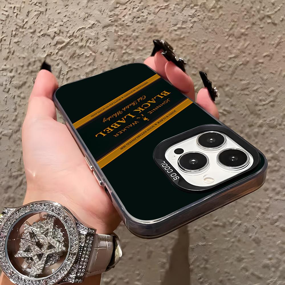 JohnnieS WalkerS Logo Phone Case For IPhone 17 Pro Max 16 Pro Max 15 14 13 11 12 Mini Xs X Xr 7 8 Plus Se Color Silver Cover