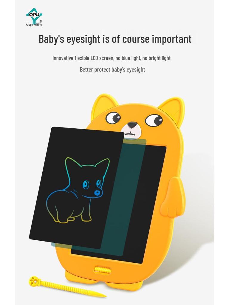 Cartoon LCD Writing and Drawing Board for Kids - Smart Learning and Doodling Tool