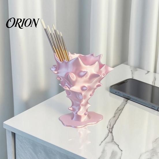 Non Fragile Tabletop Vase Creative 3D Printed Flower Vase, Modern Decorative Minimalist Container, Elegant Aesthetic for Living Room Artistic