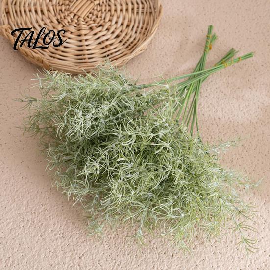 Kunstrasen Dekoration 2 Stück Grüne Stiele Realistischer Falscher Grüner Zweig für Simulations-Blumenarrangement DIY Vase Florales Hochzeitsfest Zuhause
