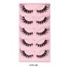 5 Pairs Cat Eye Lashes Natural False Eyelashes Fox Eye Faux Mink Eyelashes