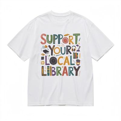 Men's Comfy Classic T-Shirt Colorful Book Lamp Coffee Graphic Art Print Tee