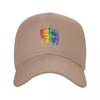 Custom Love Wins Rainbow LGBT Baseball Cap Outdoor Women Unisexs Adjustable Gay Pride Lesbian Dad Hat Summer Snapback Hats