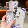 Floral Pattern Soft TPU Case For Samsung Galaxy S25 S24 Ultra S21 S23 S24 FE A56 A55 A54 A15 A16 A25 A35 A36 A53 5G Phone Cover