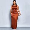 Sleeveless Plus Size Satin New In Dresses for Women Casual Maxi Long Summer Party Elegant Dress