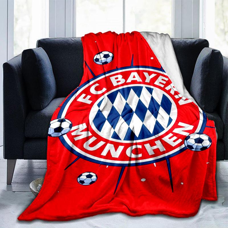 Munich FC Artwork Printed Throws Blanket Soft Flannel Blankets for Couch Bed Gifts for Men Women Picnic Blanket Christmas Gifts