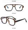 Trendy Unisex Anti-Blue Light Flat Lens Glasses - Simple High-Grade Style