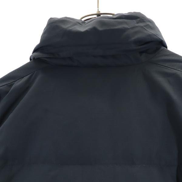 HELLY HANSEN Down jacket XL Black series Logo embroidery Men's Used