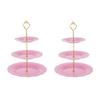 Durable Fruit and Dessert Organizer 3 Tiers Cake Display Stand Reusable Food Serving Tray Cakes Organizer for Home