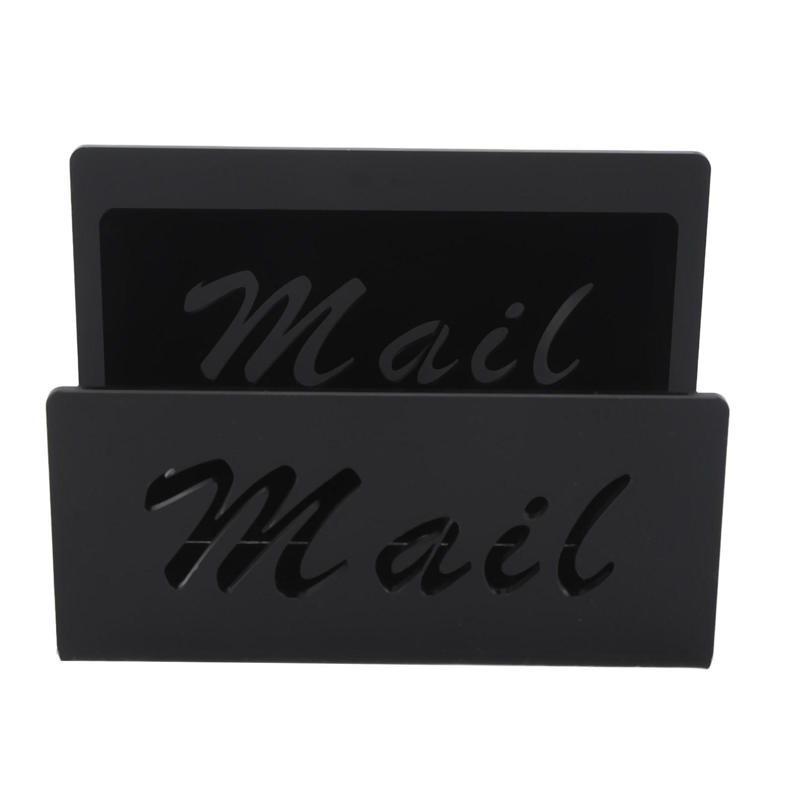 

Mail Holder Acrylic Countertop Mail Organizer Desktop File Holder Letter Sorter Envelope Holder for Home School Office