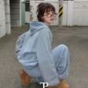 The Pink Women Half Fleece Hooded Jacket + Wide Pants