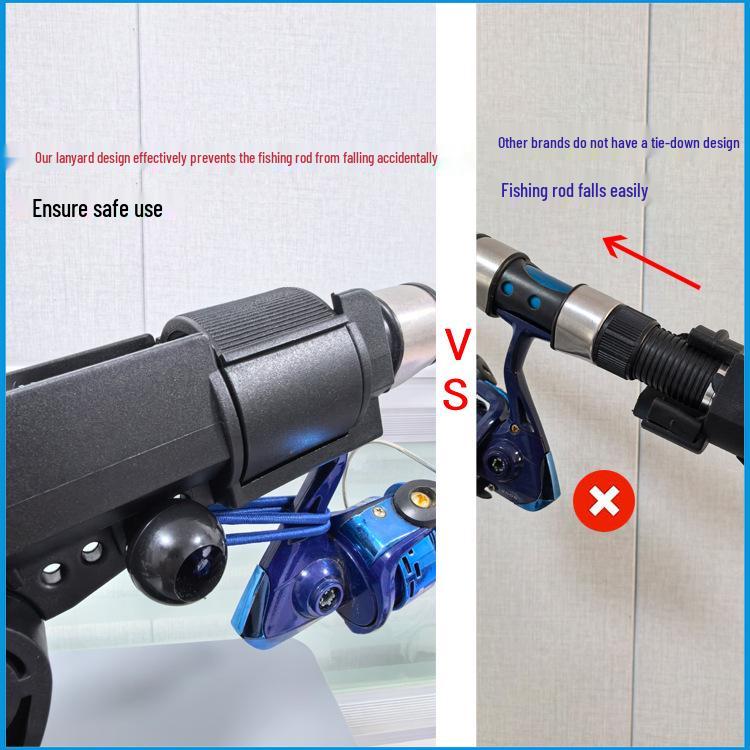 Inflatable Boat Kayak Fishing Rod Holder with Fixed Base, Marine Fishing Gear Accessories