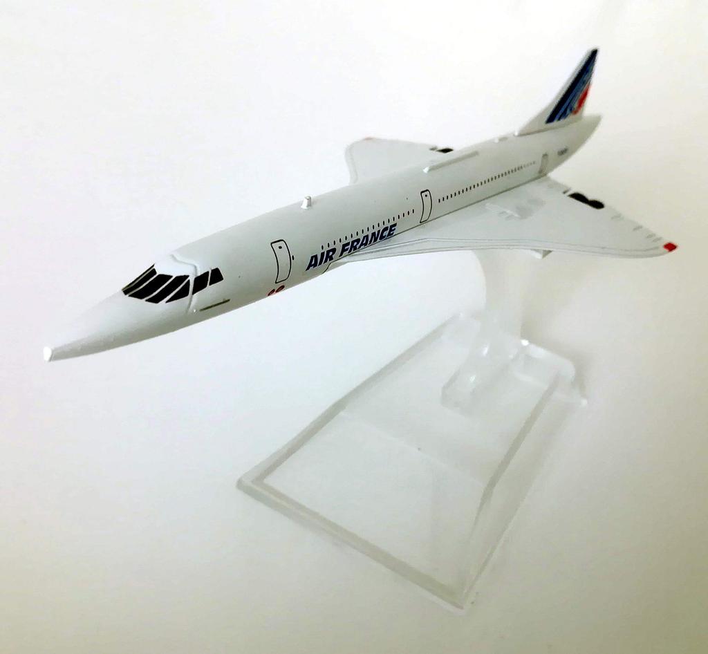 Kiumi Concorde Überschall-Passagierflugzeug Maßstab Legierung Komplettes Flugzeug Spielzeugflugzeug, Frankreich, 1/400 Modell,