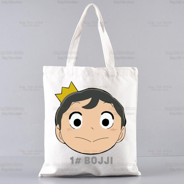 Bojji Shopper Bag Print Japanischer Anime Ousama Ranking Canvas Tragetasche Handtaschen Damen Ranking of Kings Tasche Harajuku Umhängetaschen