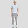 Saucony Solid Color Logo Straight Leg Woven Casual Pants Men bottoms Light-Gray SC2239069-2