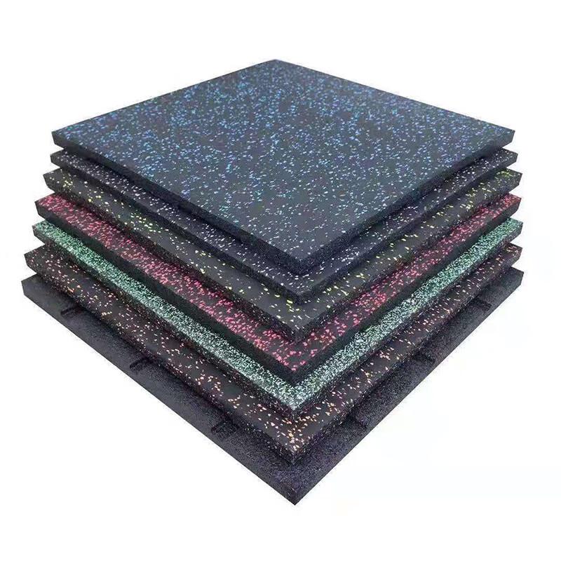 Interlocking Composite Rubber Gym Floor Mat