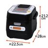 Iris Ohyama Brand Measured IH Jar Rice Cooker 3 Cups RC-IA30-B