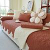 Ins Cream Autumn And Winter Cotton Sofa Cushion Living Room Seat Cushion Sofa Towel Seat Cushion Simple Sofa Cover Non-Slip Cloth