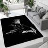 Französischer Rockstar Johnny Hallyday bedruckter Teppich, Spielzimmer, Wohnzimmer, Schlafzimmer, rutschfester Teppich, Fotografie-Requisiten, Geburtstagsgeschenk
