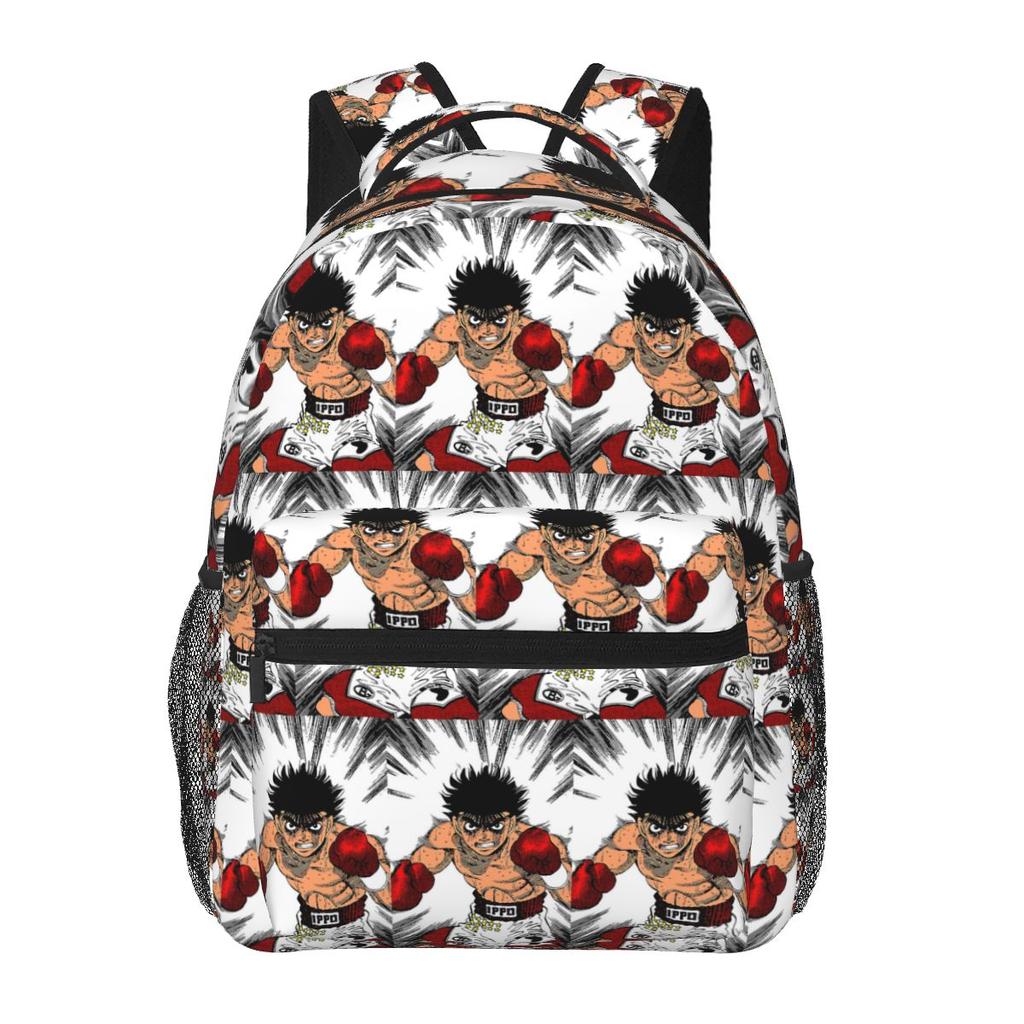 Anime Hajime No Ippo Student Backpack School Bag Hiking Travel Daypack for Men Women Fashion Bookbag Shoulder Bags