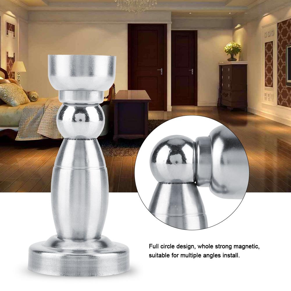1Pc Stainless Steel Strong Magnetic Door Stop Stopper Holder Anti collision Catch Door Suction