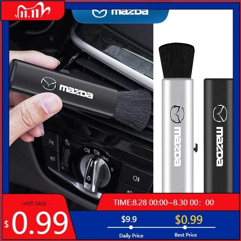 2025 Hot Car Soft Brush Car Crevice Dust Removal Artifact Brush For Mazda Speed MS 2 3 5 6 7 323 RX8 Axela Atenza CX-3 CX-4 CX-5
