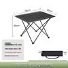 Portable Aluminum Folding Picnic Table & Chairs Set for Camping