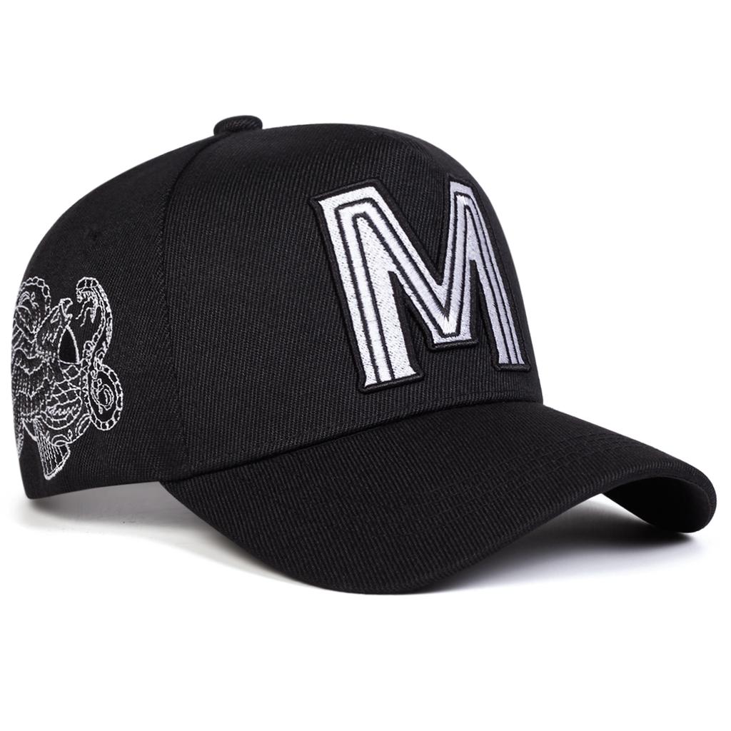 Unisex M Letter Embroidery Baseball Caps Spring And Autumn Outdoor Adjustable Casual Hats Sunscreen Hat Sports Cap