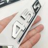 CTMMV1 Car Stickers 3D Chrome Black Red Car Trunk Letters Decal Sticker For Mercedes Benz A45 AMG W177 W176 A45S Logo Auto Accessories