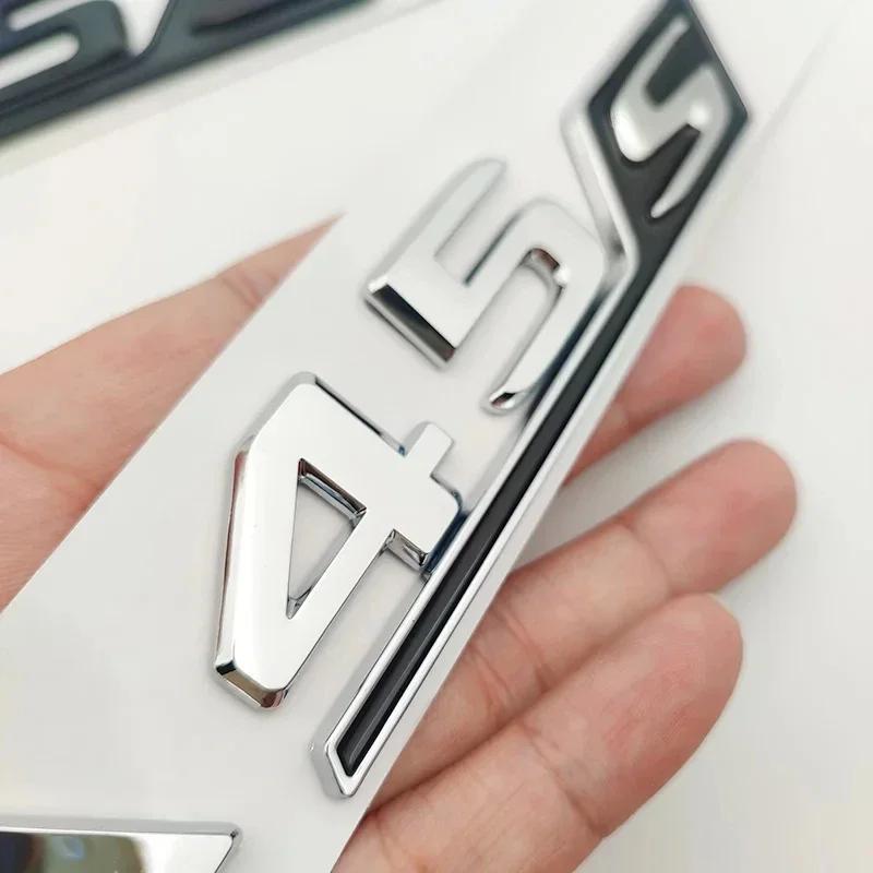 CTMMV1 Car Stickers 3D Chrome Black Red Car Trunk Letters Decal Sticker For Mercedes Benz A45 AMG W177 W176 A45S Logo Auto Accessories