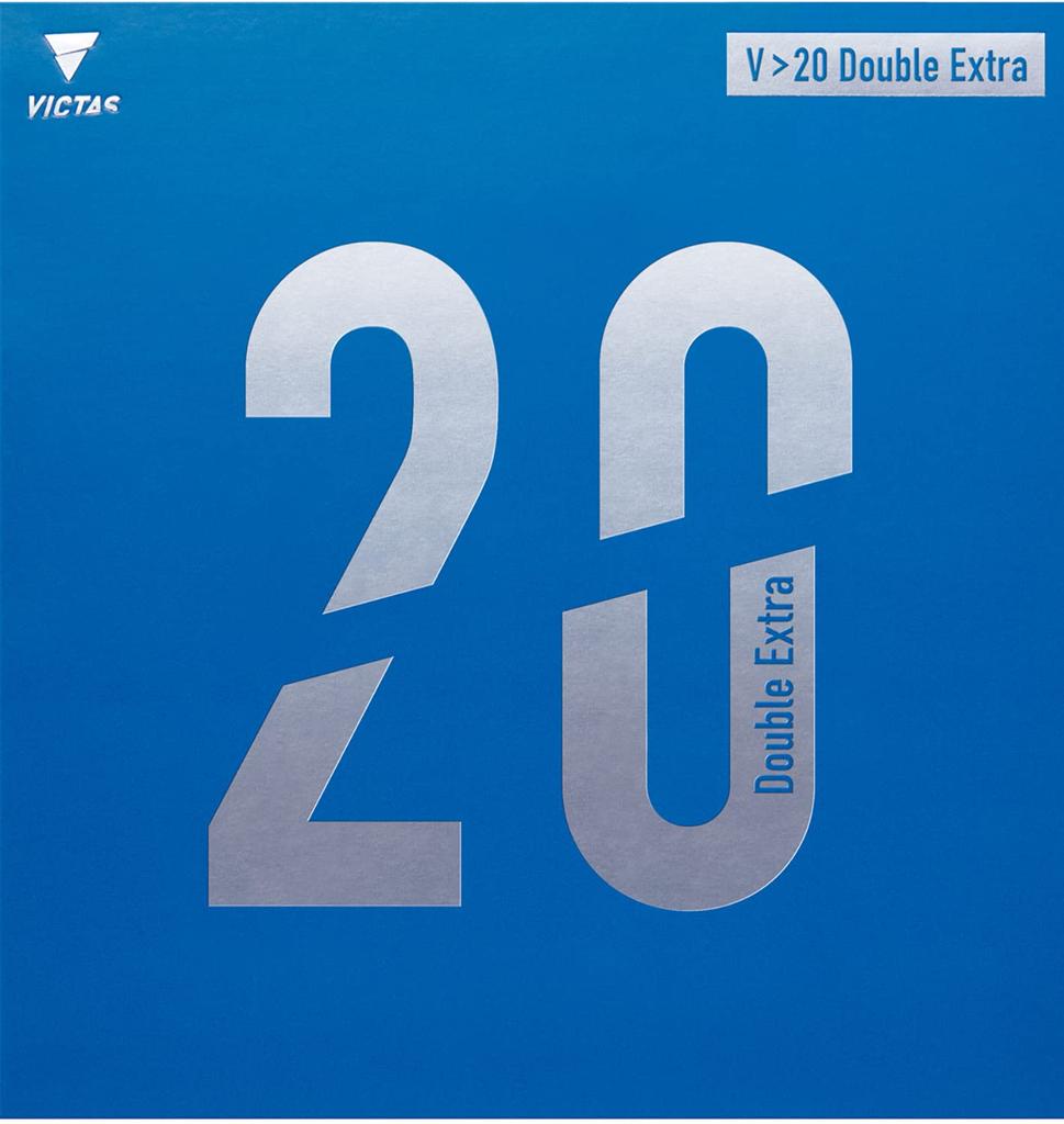 Victas Table Tennis Rubber Double Red 200080 V>20 Extra, Inverted, (0040), 2.0mm,