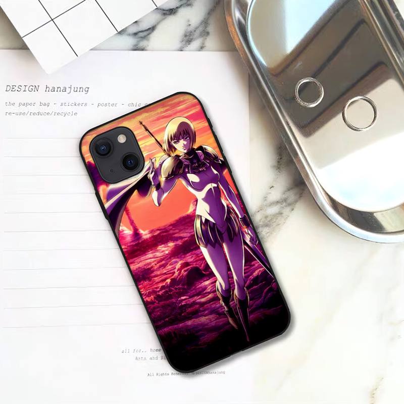 Claymore Anime Phone Case For iPhone 11 12 Mini 13 14 Pro XS Max X 8 7 6s Plus 5 SE XR Shell
