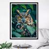 5d DIY Diamond Painting Cross Stitch Cute Animal Owl Diamond Embroidery Mosaic Full Round Drill Home Decor