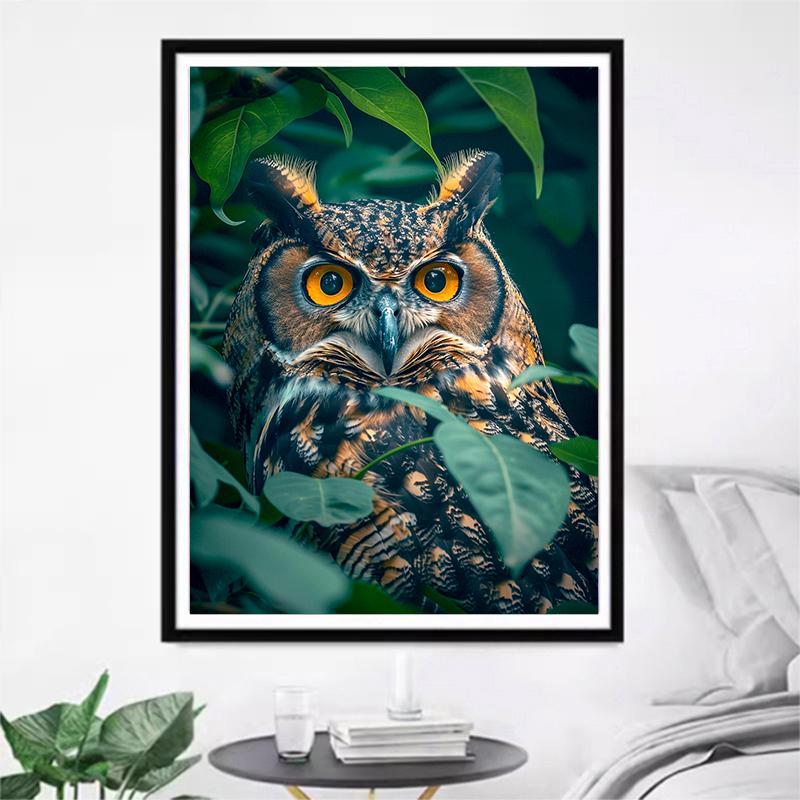 5d DIY Diamond Painting Cross Stitch Cute Animal Owl Diamond Embroidery Mosaic Full Round Drill Home Decor
