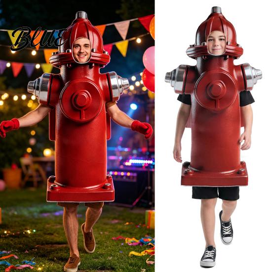 Kids Hydrant Costume for Adults and Kids Realistic Cosplay Character Performance Wear Apparel Hooded Dress-Up Outfit Halloween Festival Parties