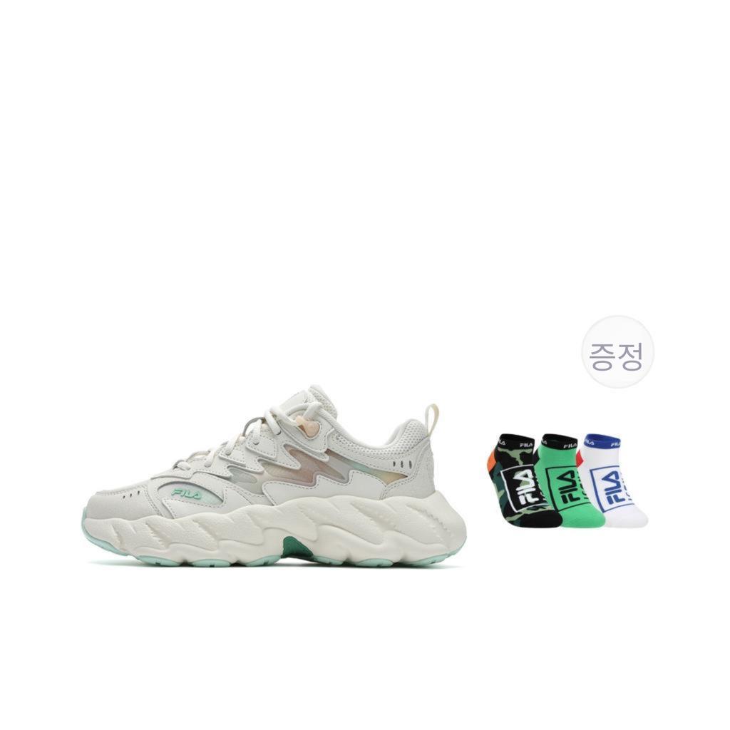 New FILA Fern 2 Fern Sneakers 2.0 Abrasion Resistant Breathable Low Top Casual Shoes Women's White Green F12W531101FGC