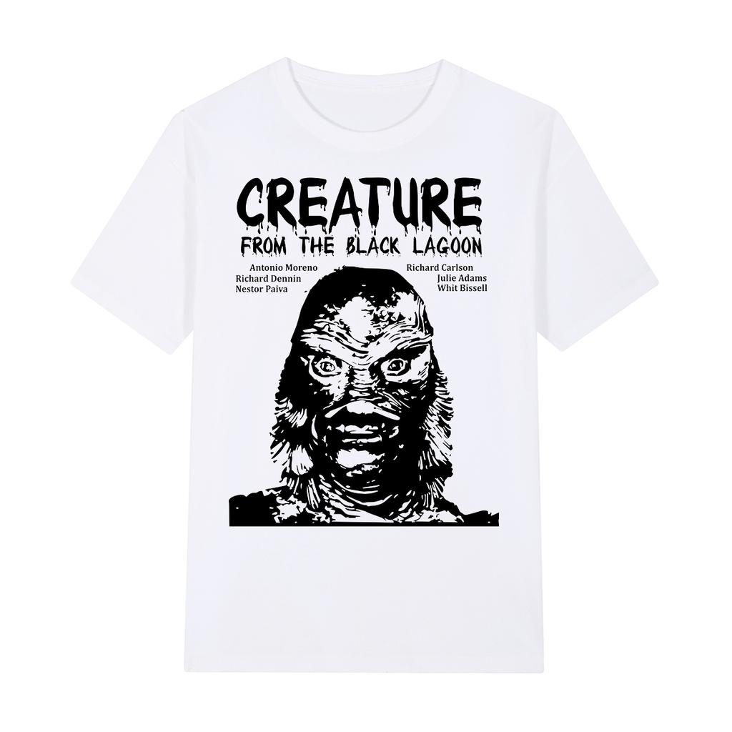 Creature from the Black Lagoon Vintage Tshirt Style Black Streetwear Cotton Men T Shirt New Tee Tshirt Womens Tops