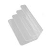 3 Compartments Mail Organizer Letter Holder Transparent Acrylic Vertical File Holder for Office