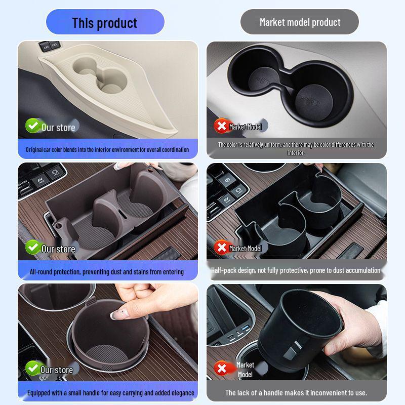 Toyota Sienna Silikon Becherhalter Matte Abdeckung