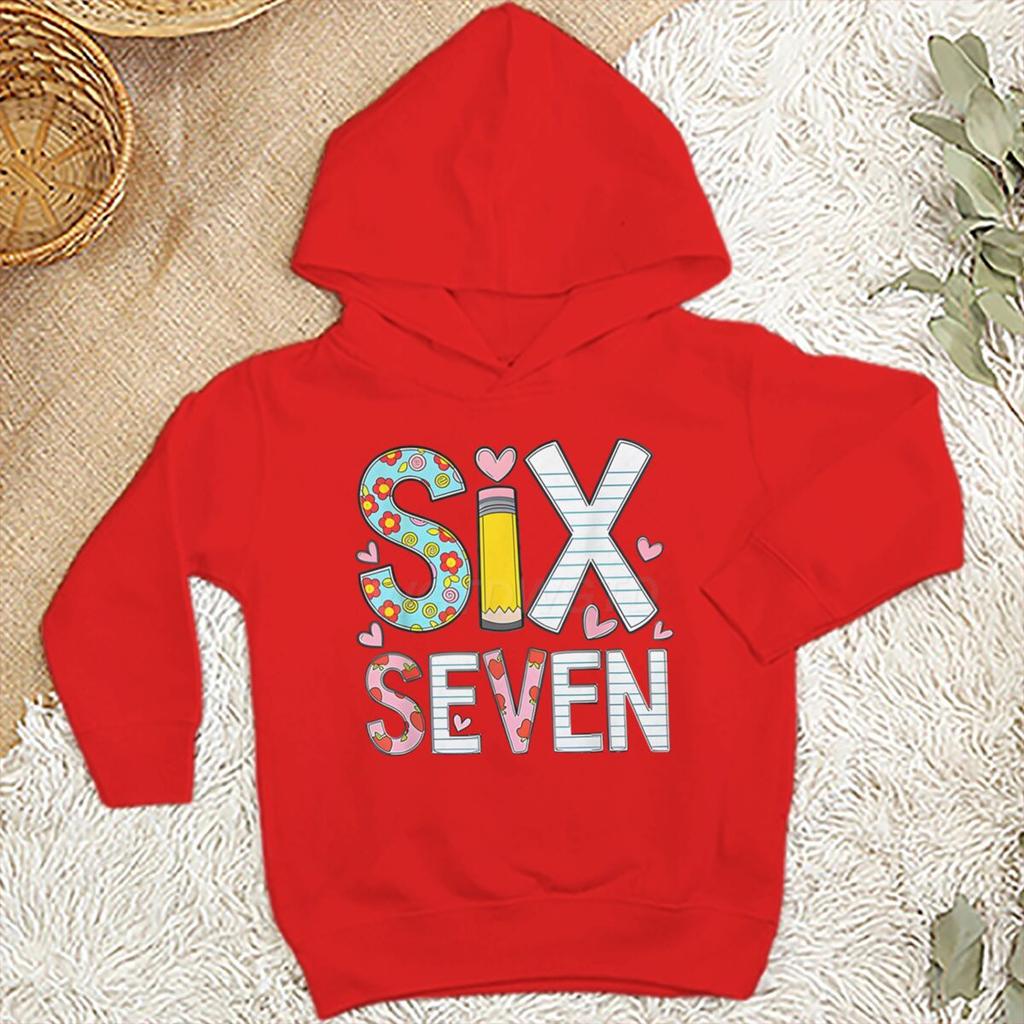 Hot selling children's clothing Meme six seven pattern sportswear hoodie suitable for daily wear in autumn and winter