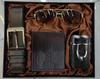 Luxury Gift Set: Belt, Wallet, Tie, Large Dial Quartz Watch (Random Cufflinks & Tie)