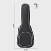 UK Waterproof Cotton Ukulele Bag, Single-Layer with White Edge, Professional Oxford Design