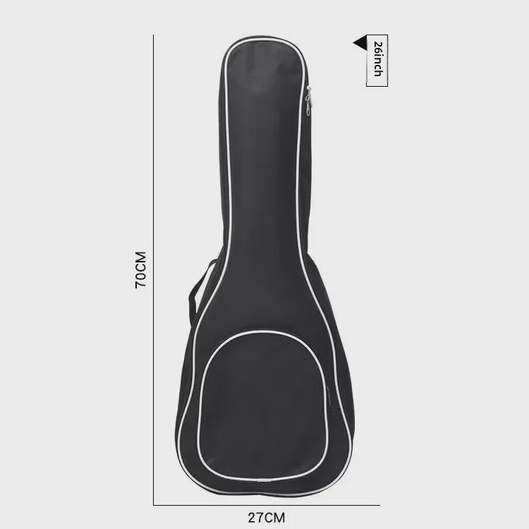 UK Waterproof Cotton Ukulele Bag, Single-Layer with White Edge, Professional Oxford Design
