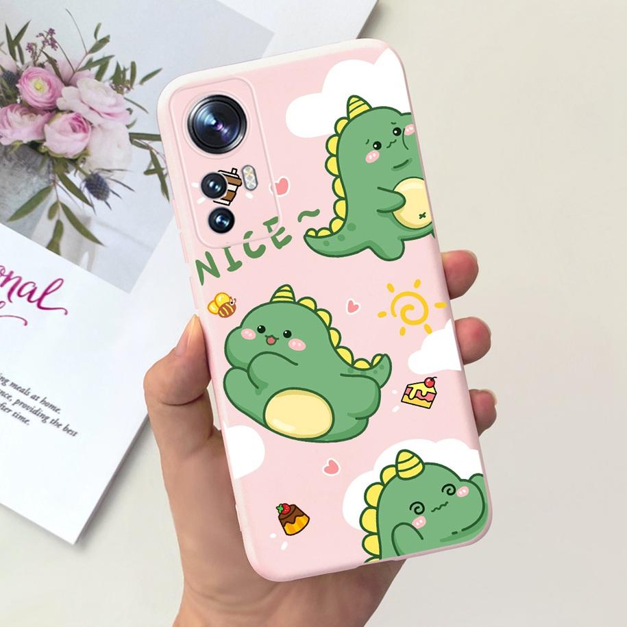 For Xiaomi 12 Case Mi 12X Cover Luxury Flower Cartoon Slim Soft Silicone TPU Back Cover For Xiaomi 12 Pro Funda Mi 12 Ultra Capa