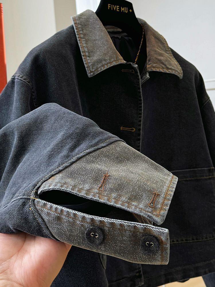 Korean Style Chic Shiny Casual Short Denim Women's Jacket - Trendy, Versatile Spring Fashion.