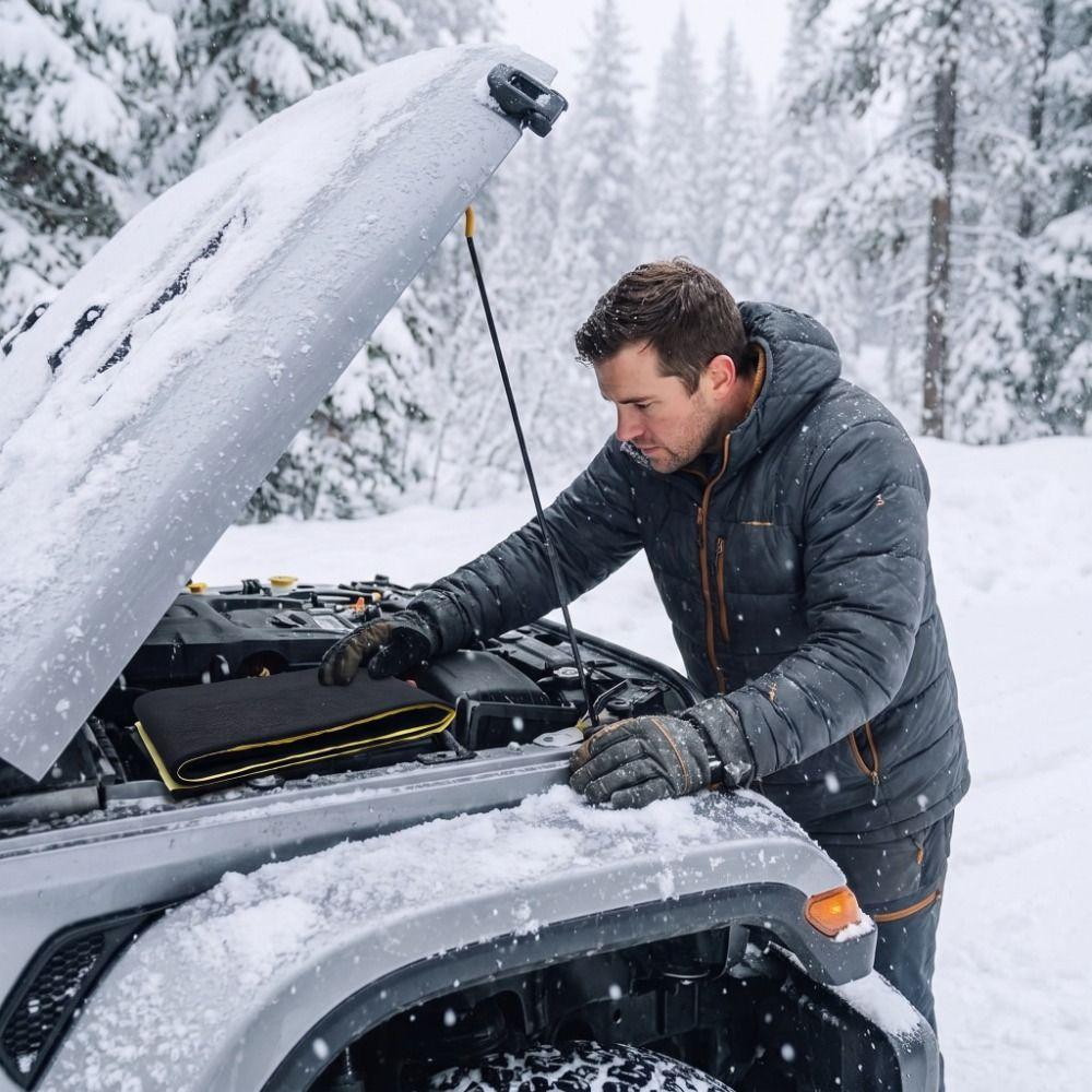 Fire-resistant Car Battery Blanket Thermal Fireproof Battery Insulation Cover  Oil Pipe Insulation